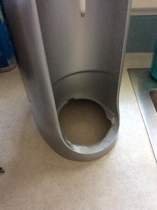 Bottle was to long, I had to chip my soda stream