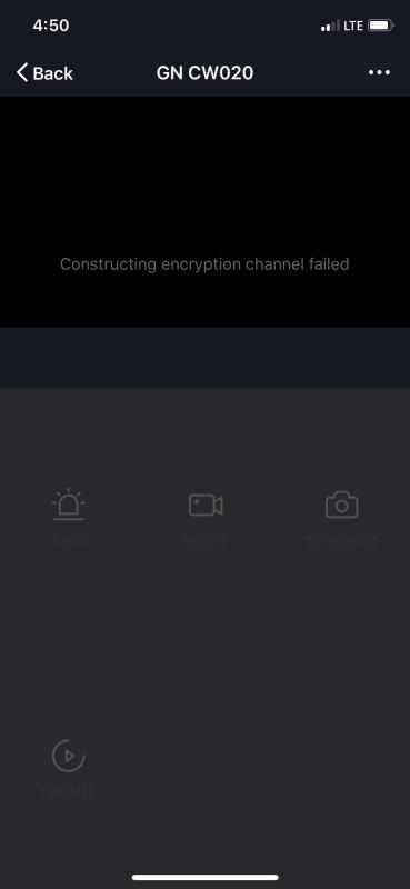 Error displayed when trying to remotely connect