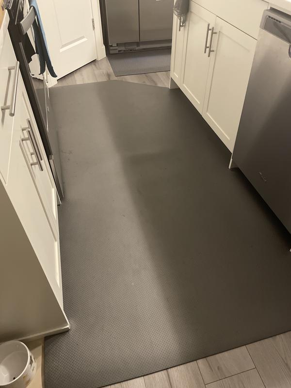Used to protect floor in kitchen and add some cushion