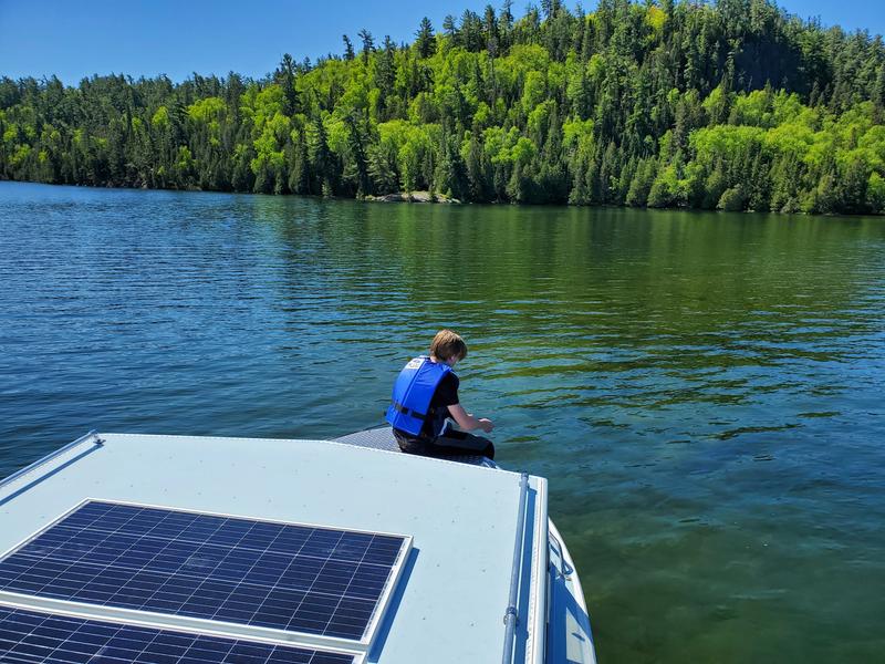 My boats solar panels