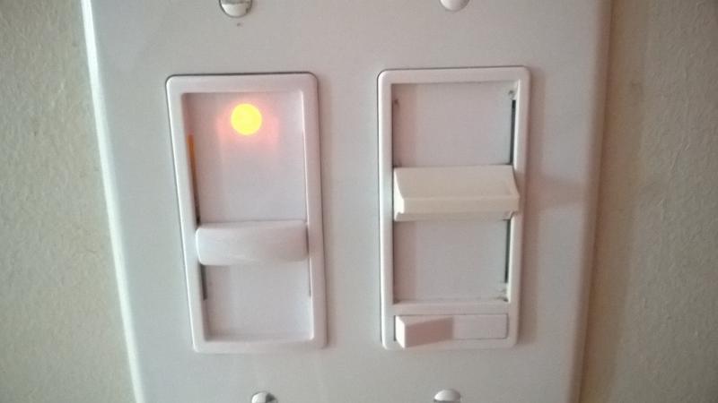 Left : cheaper model  (actual) Right : more expensive one with separate ON/OFF switch. Notice the small light. The more expensive model has a bigger slide button and it's easier to slide