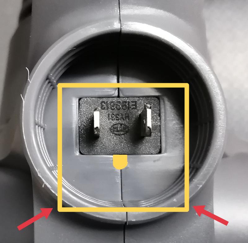 Fiche de type carrée ne peut s'adapter.