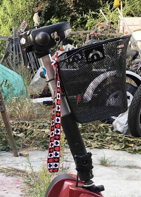 2 x bracket used to mount basket to steering column of scooter