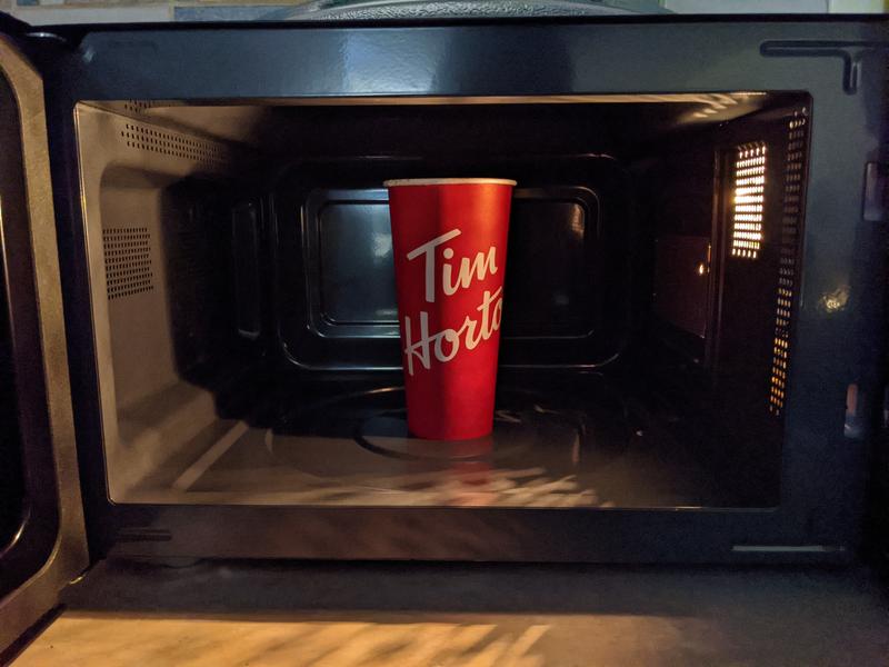 XL Tim's, tray removed.