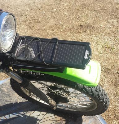 Panel maintaining bike battery
