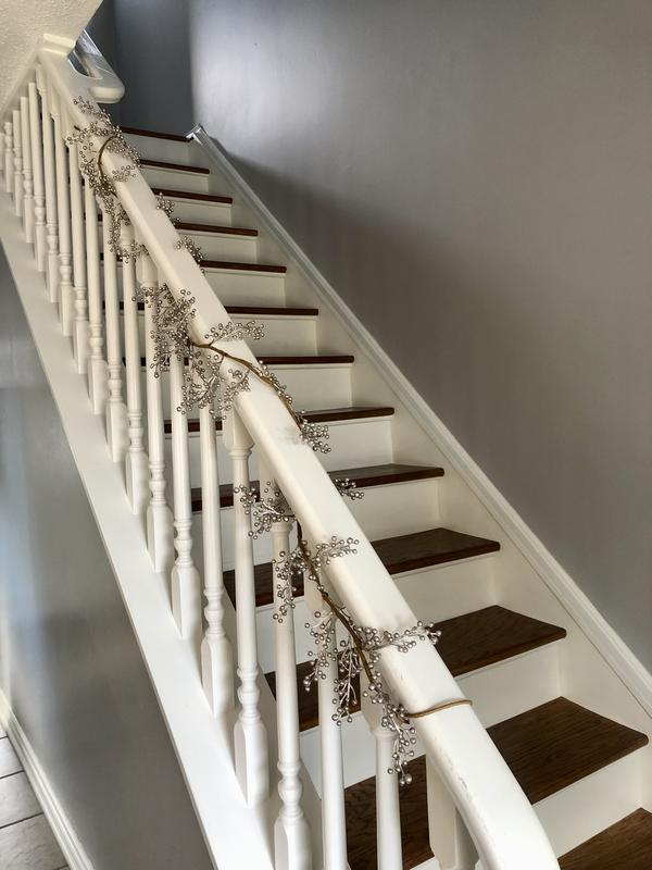 Garland on staircase