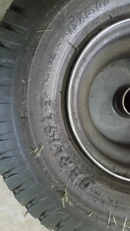 Damage to rim and tire