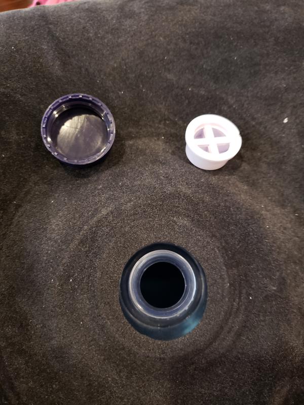 Take out caps to pump the mattress