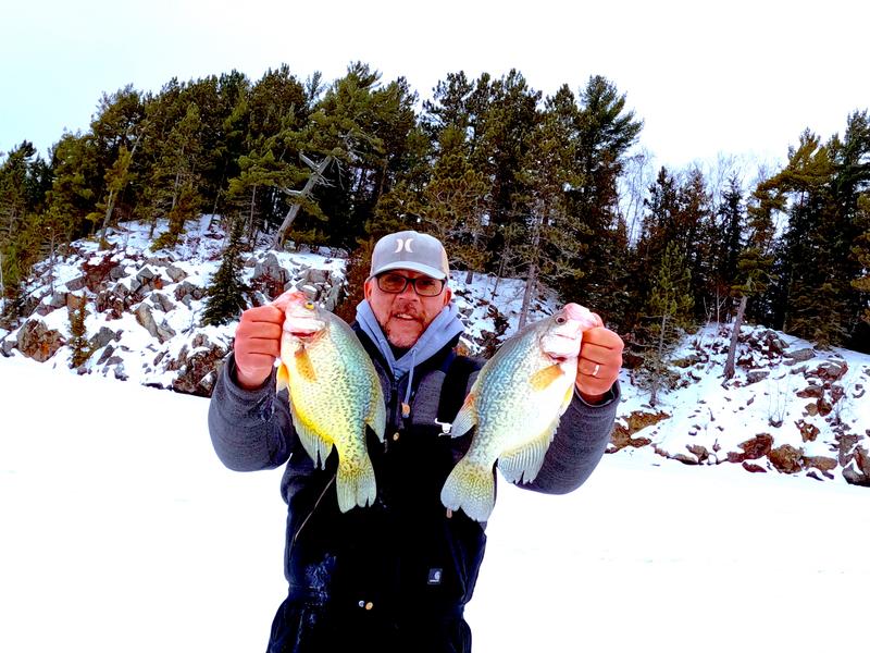 Slabs here on Wabigoon Lake