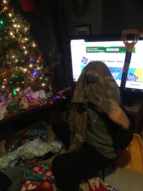 My son loves his camouflaged sweatshirt