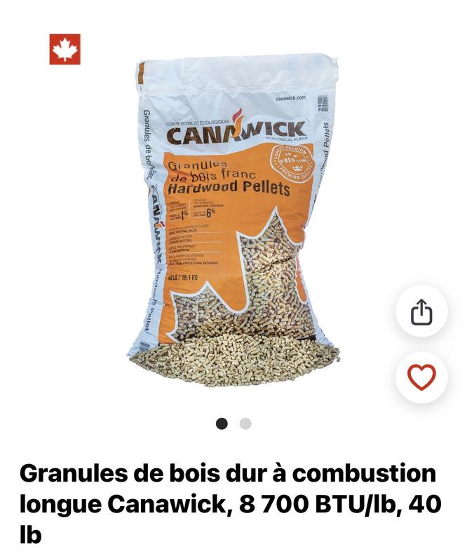 J’en utilise 50 sacs env par hiver en complément de ma thermopompe