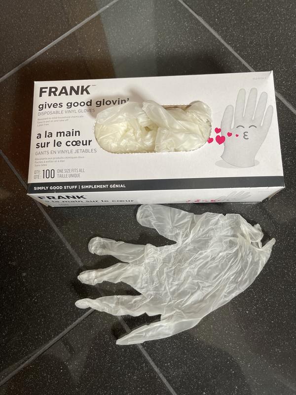 FRANK Multi-Purpose Disposable Vinyl / Nitrile Gloves, Latex Free