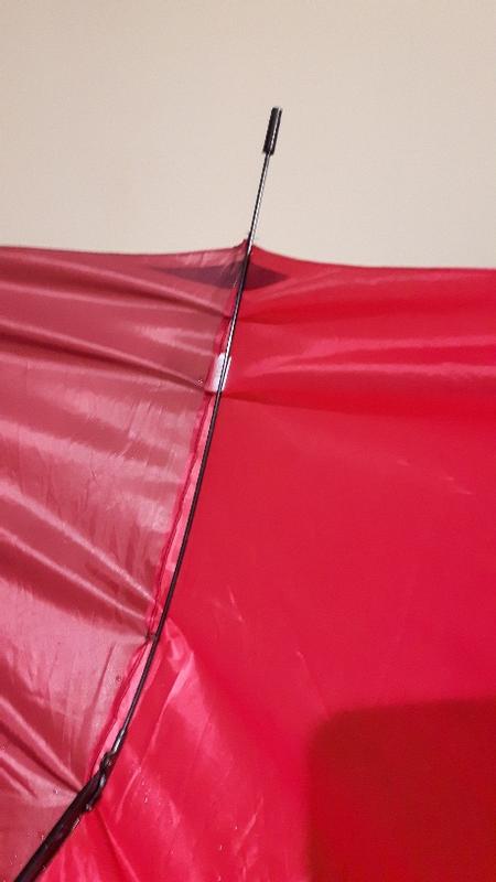 Fabric has broken away from tip