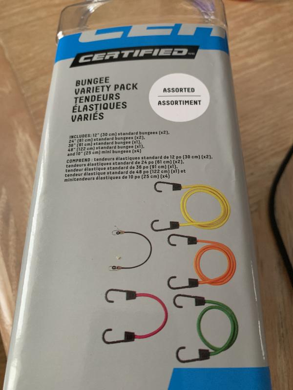 Small bungees not very useful.