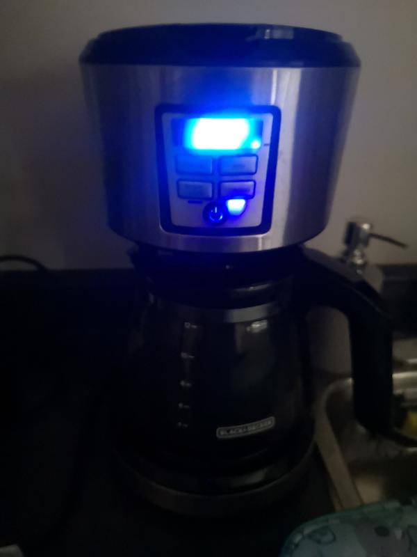 Black Decker Programmable Coffee Maker w Glass Carafe