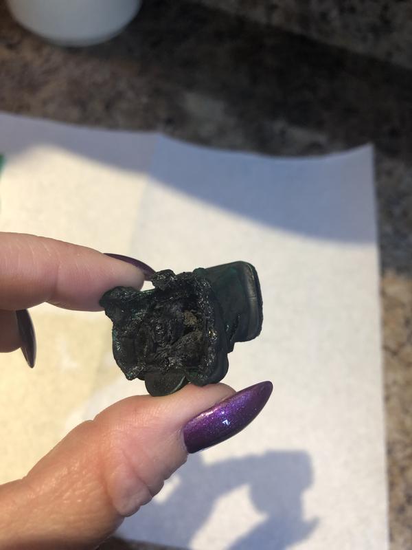 Plug melted right off