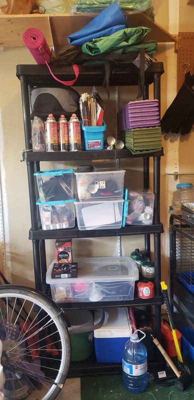 Garage storage for camping gear