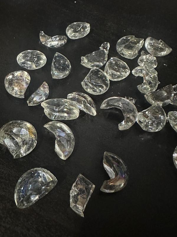 Few of the broken ones that I quickly scooped out of the fire table... probably many more still inside it.