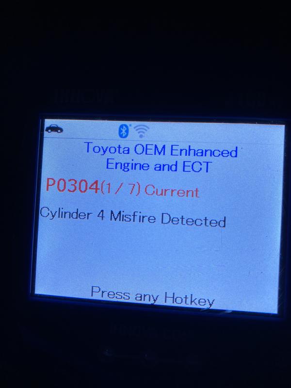 Toyota Error Code P0304