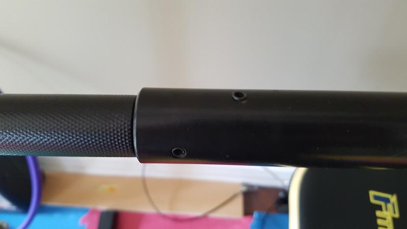 no problem to install pins. two-piece works for me. current 190 LBS, no problem.