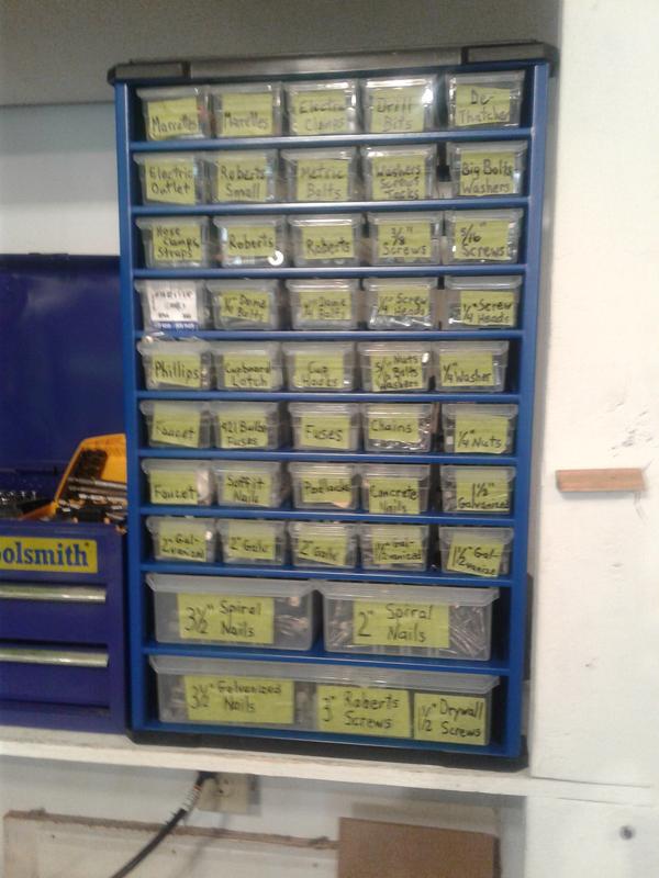 I used masking tape for labels.