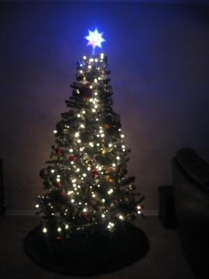 Pre-lit Nordic 6.5ft Christmas tree