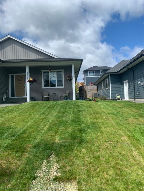 Lawn that I’ve cut with the Lawnmower