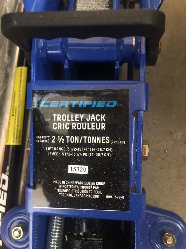 Black Jack 2.25 Ton Trolley Jack with 2.25 Ton Jack Stands in Case Black -  T82253W