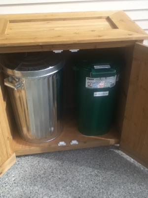 Modified unit open - perfect bin storage!