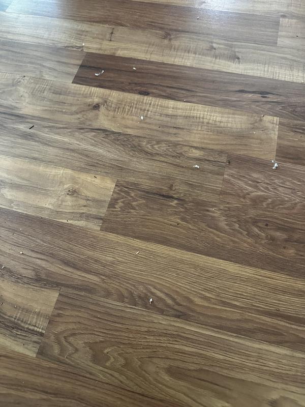 Fiber  on my floor.  This shouldn’t happen. I’ll have to vacuum  floor again