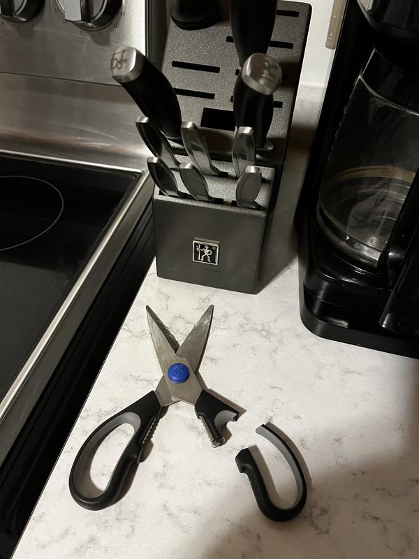 Broken scissors from set