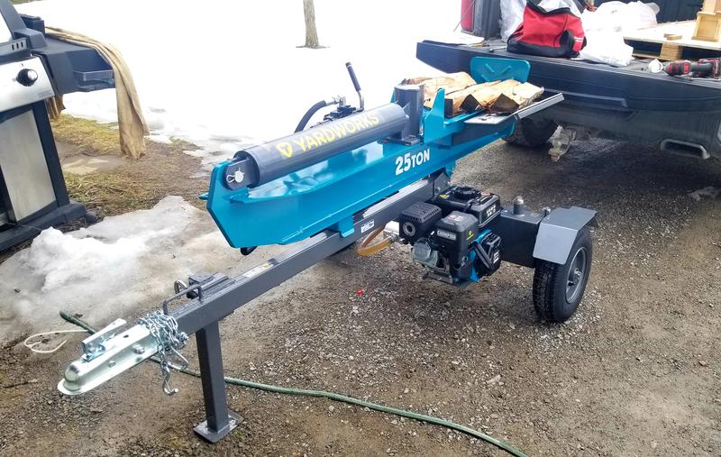 Yardworks log splitter 25 outlet ton