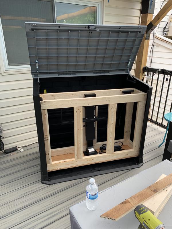 Framing inside the shed