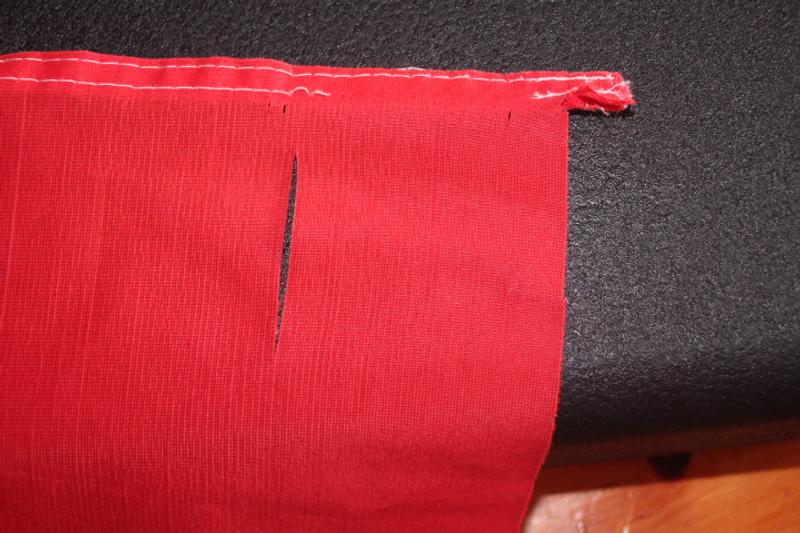 Thin material tears.