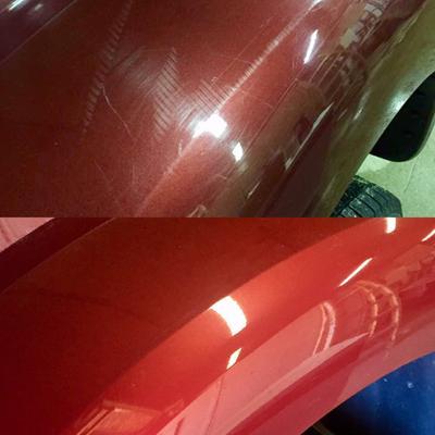 before and after using this polisher