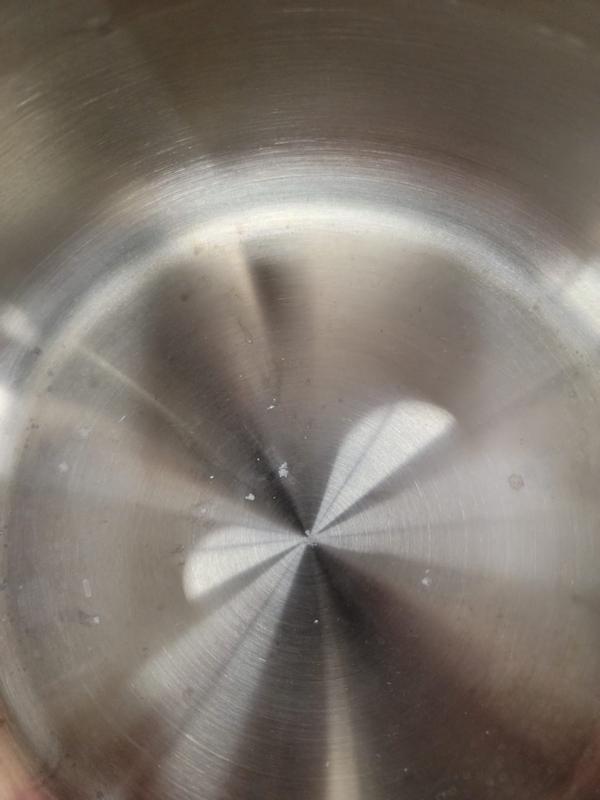 Paderno pot after first use - boiling pasta