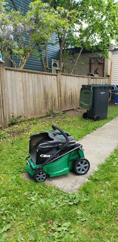 Certified 10A 2-in-1 Electric Lawn Mower, 14-in