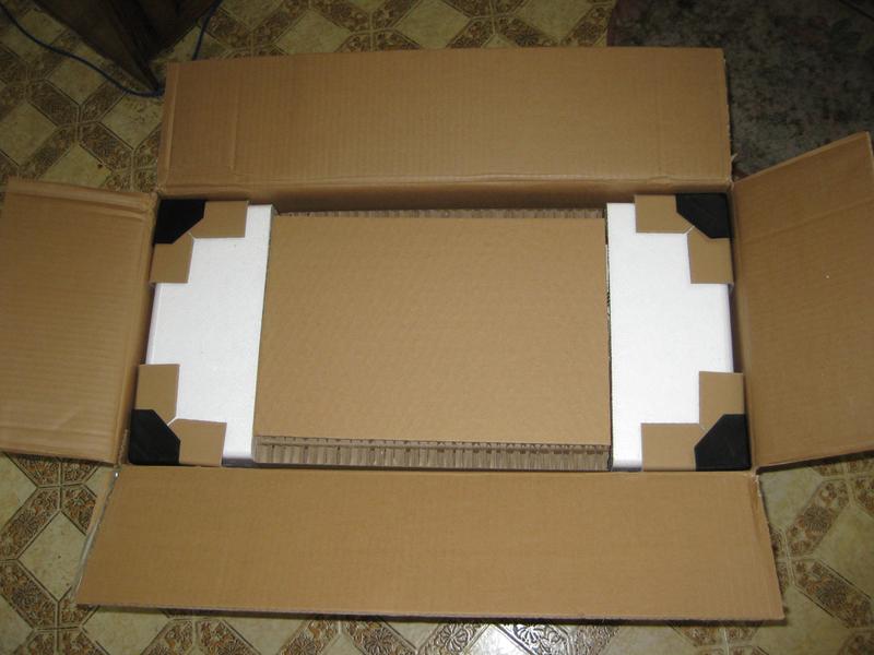 Top view of packaging