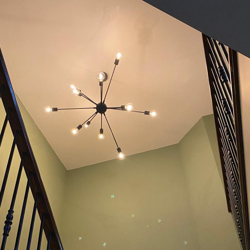 Looking up into the stairway