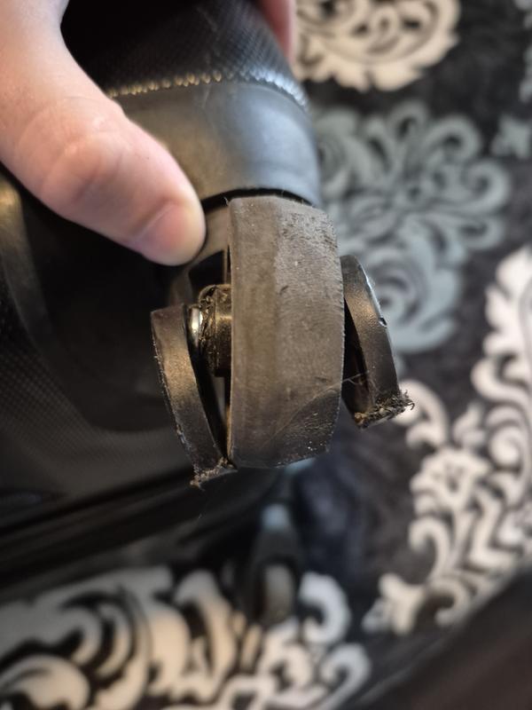 Wheels broke on first use, getting chewed up on the sidewalk between the airport and the hotel.