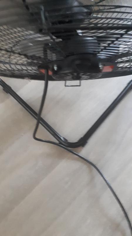 Front and back of fan