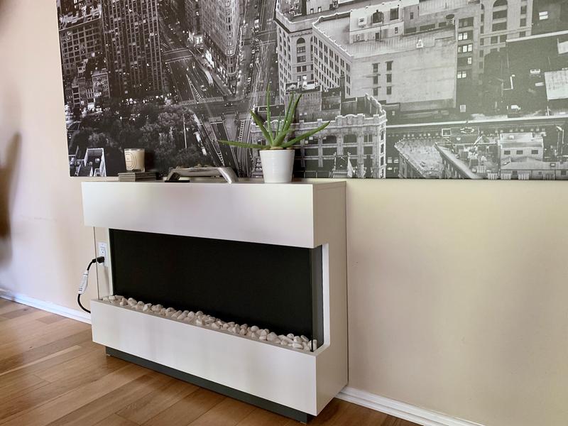 I love my new fireplace but hate the power cable.