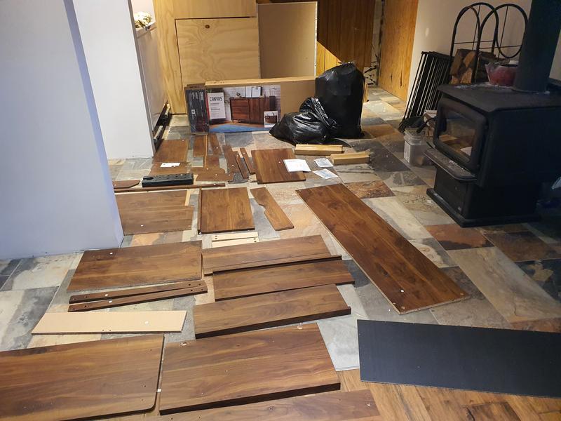 All pieces and garbage