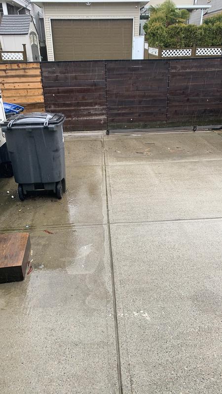 Hard to tell before and after because it was raining