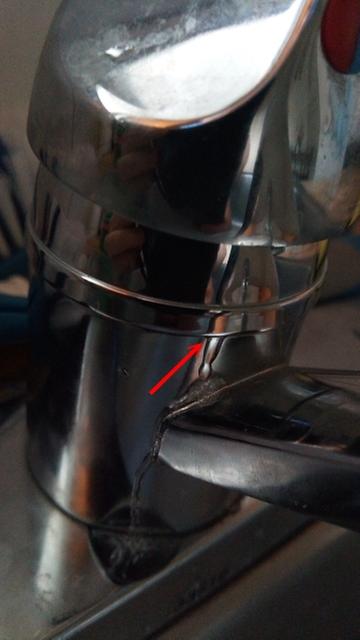 New faucet - already leaking.