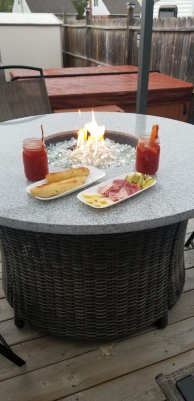 Enjoying the Fire table :)