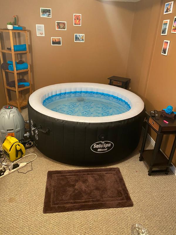 Spa in basement
