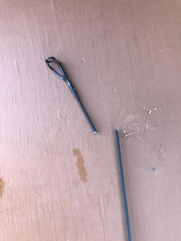 Second time rod snapped in same location