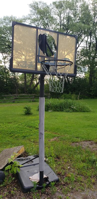 Broken back board.