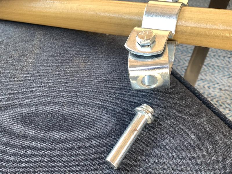 pin came out of lower u-shaped housing